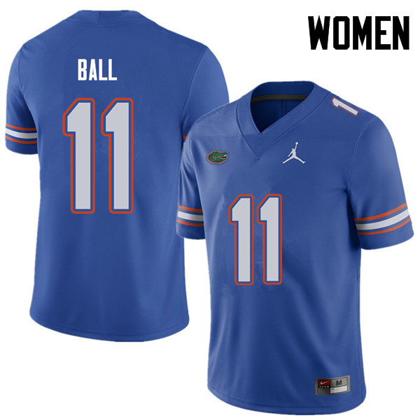 Jordan Brand Women #11 Neiron Ball Florida Gators College Football Jerseys Sale-Royal - Click Image to Close